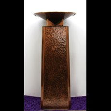 31" Hammered Copper Baptismal Font SKU C098-076